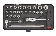 Набор головок 1/4", 27 шт., Wurth
