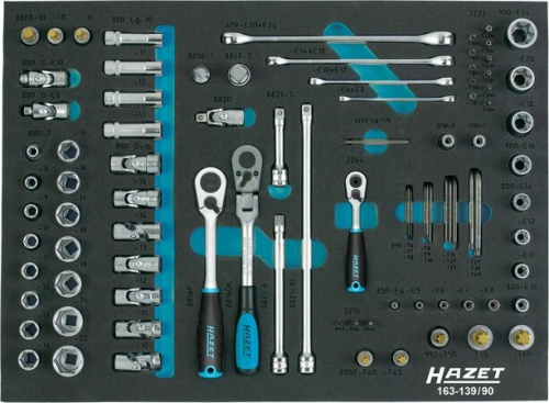 Набор торцевых ключей HAZET 163-139/90