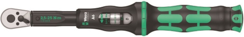 Динамометрический ключ, WERA Click-Torque A 6, 1/4" X 2.5-25 Nm фото 2