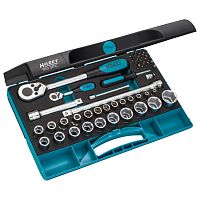 НАБОР ТОРЦЕВЫХ ГОЛОВОК С ТРЕЩОТКОЙ HAZET 953SPC